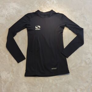 Sondico Boys Base Layer Black Long Sleeve With Optivent Size 12